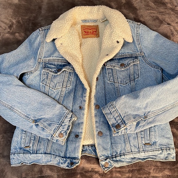 Women's Denim Sherpa Jean Jacket